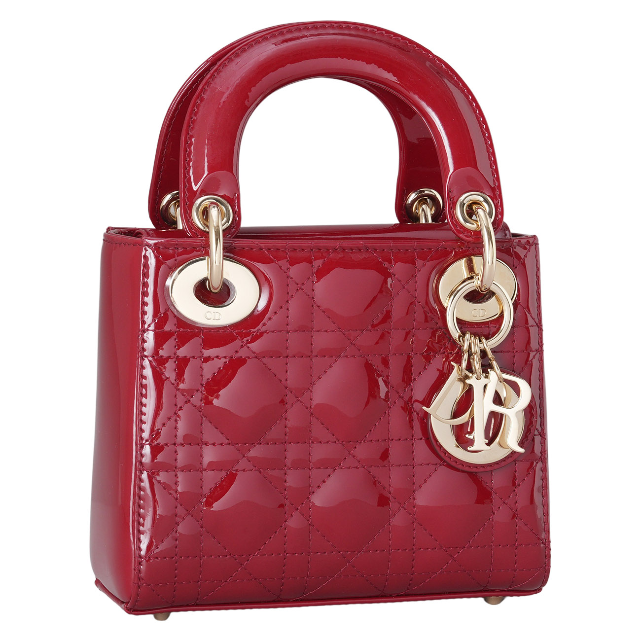 CHRISTIAN DIOR(USED)디올 레이디디올 페이던트 미니 체인백 레드